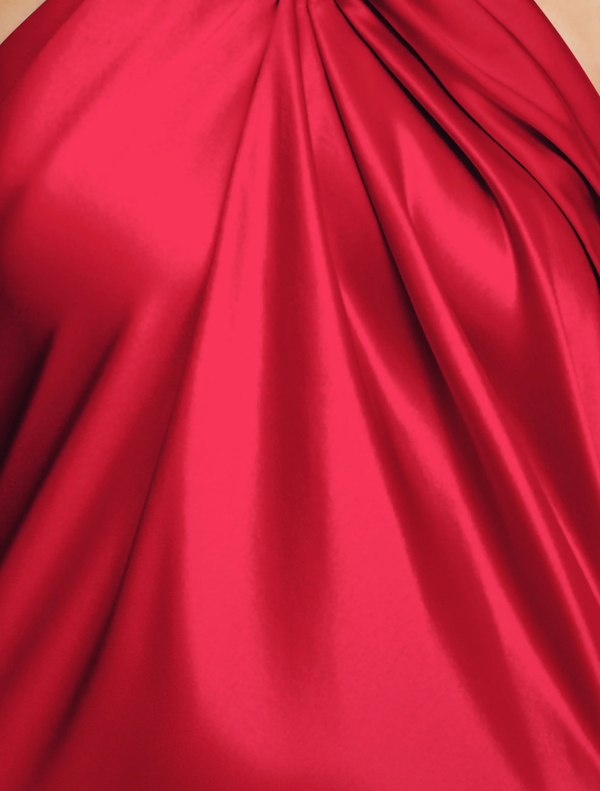 Crimson Yewgreen maxi dress with a flattering fit, ideal for summer events or evening outings, showcasing vibrant color.