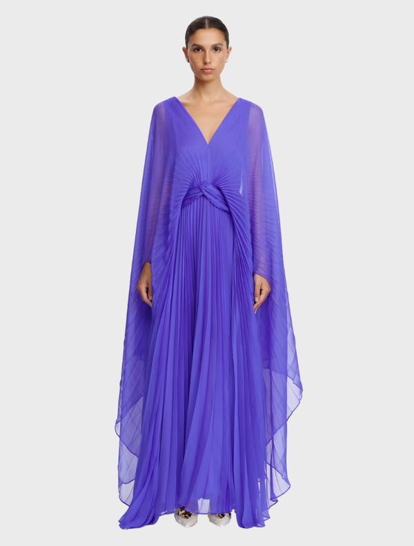 Darnhill Maxi Dress in Azure Purple, featuring a flowing design and vibrant color, perfect for summer occasions.