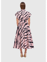 Anita Pocket Shirt Midi Dress - Tiger Print