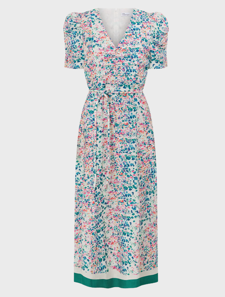 A sophisticated Glimmer Dress in marble, highlighting a refined design and luxurious fabric for an elegant ensemble.