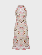 Elegant sleeveless Paloma top in sorbet-nude, designed for comfort and versatility in warm weather fashion.