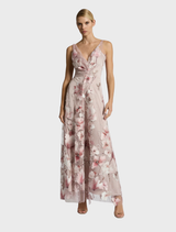 Elena Midi dress in a delicate blush pink, offering a stylish and feminine look for a range of social events.