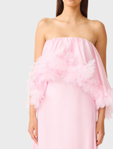Pale pink strapless gown by Fiorina, showcasing a graceful design suitable for formal gatherings and celebrations.