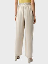 Elegant moonstone wide-leg trousers, full-length style offering a modern and sophisticated look for various outfits.
