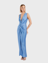 Azzure-colored Gaia Maxi V2, highlighting its contemporary design and versatility for home decor.