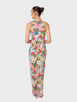 Gaia Maxi V2 dress with a striking Matisse floral print, designed for a chic and comfortable fit.