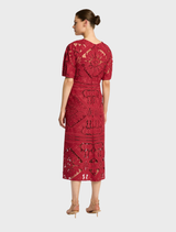 Garnet Letitia Midi dress showcasing a stylish, flowing design perfect for formal events or casual outings.