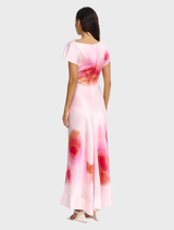 Glatton Maxi Dress, Flamingo Sand color, designed with a flattering silhouette and breathable fabric for comfort.