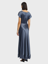 Slate Glatton Maxi Dress showcasing a stylish, flowing silhouette suitable for various occasions, from casual to formal.