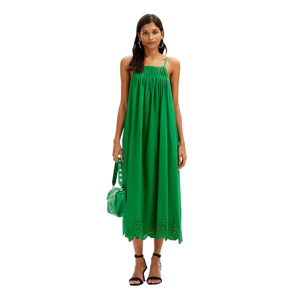 Vest Porland  - Tropical Green dress