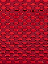 Burgundy Brooks Hotfix clutch with a stylish chain strap, combining elegance and functionality.