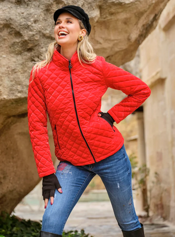 Quilted Jacket - RED