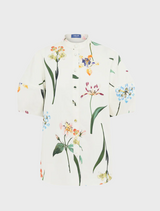  A white blouse  with Beautiful print