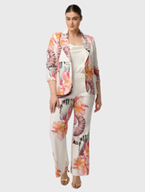 Kelsey Blazer in Nautilus Bloom offers a polished appearance with a tailored fit, two-button closure, and stylish jet pockets.