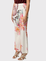 Comfortable Kelsey Pant in Nautilus Bloom, featuring a flattering fit-and-flare silhouette and practical hip pockets.