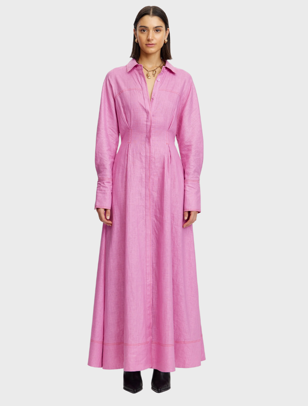 Landore Maxi Dress in Ultra Violet, featuring a flowing silhouette and elegant design, perfect for summer occasions.