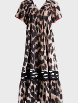 Dress featuring a leopard print fabric, titled Let's Go To Gather Dress - Leopard.
