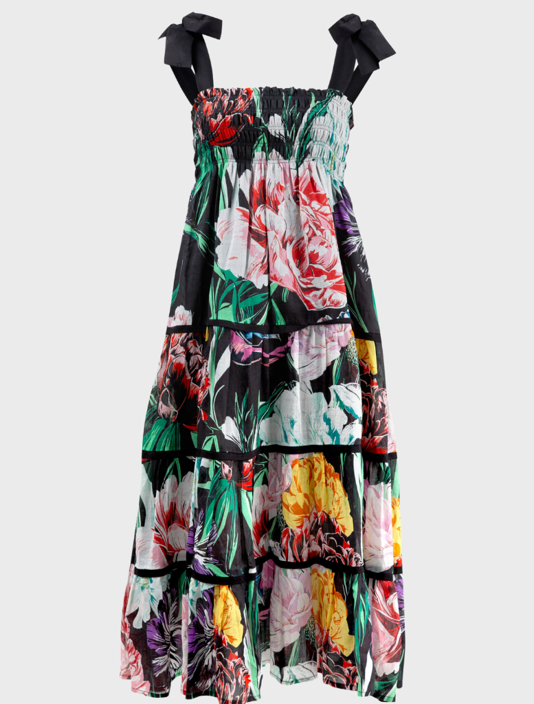 A floral print dress
