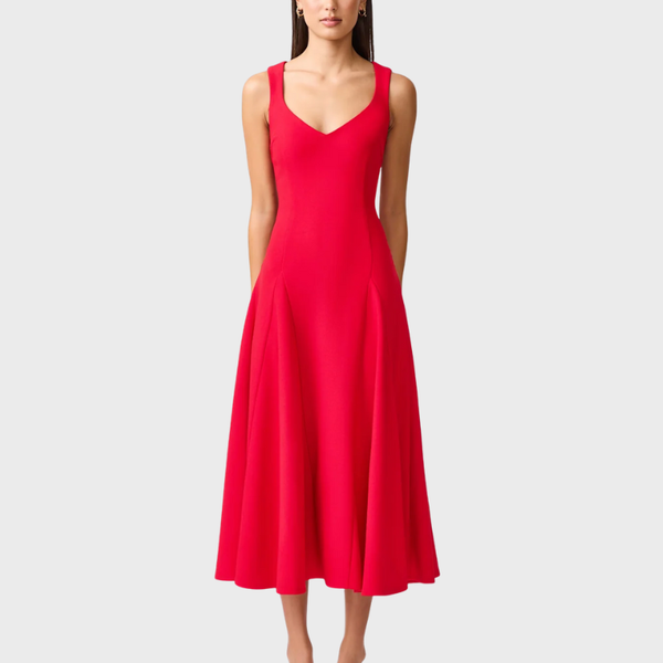 chinese dress ladies Lila A-Line Midi Dress