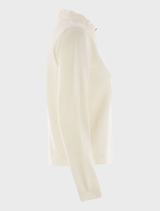  Soft white macrame lace knit with intricate patterns, ideal for adding a touch of elegance to various projects.
