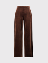 Mid-rise mahogany wide-leg trousers from Joseph Ribkoff, combining style and functionality for formal occasions.