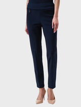 Midnight blue classic tailored slim pant, designed for a polished look, perfect for both professional and casual settings.