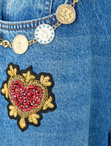 Milla Turkiye Talisman Girlfriend Jean made of denim, designed with a trendy silhouette for a chic, casual look.