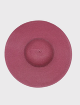 Burgundy red structured racewear hat with a fitted headband, featuring minimalist detailing for a chic, timeless look.