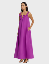 Elegant Eastgreen Maxi Dress in Mulberry, showcasing a flattering fit and vibrant color for stylish summer wear.