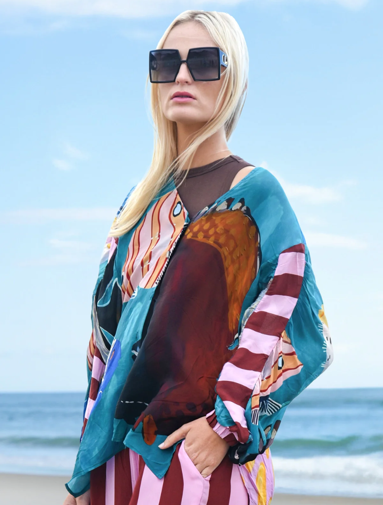 "As You Like It" shirt showcasing a vibrant multi-fish pattern, perfect for casual wea