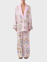 Black suede platform sandals with a gold buckle and wide heel, featuring a stylish leather design in Kid Suede-Cranberry.