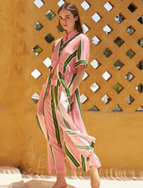 Pink Polet Pants featured against a neutral backdrop, emphasizing their trendy style and comfortable fit for everyday use.
