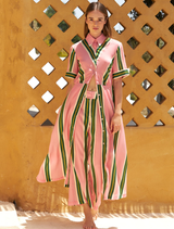 Pink Polet Pants displayed on a white background, showcasing a stylish and modern design for casual wear.