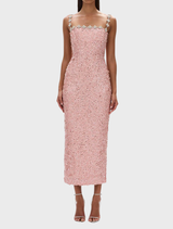 Rosewater Karter Dress, designed with a graceful fit, perfect for casual or formal events.