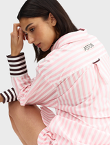 A Buddy Shirt showcasing a delightful fairy stripe design in soft, pastel colors, ideal for a playful fashion statement.