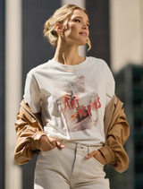  Off-White T-shirt featuring a minimalist design, paired with stylish sneakers for a casual look.