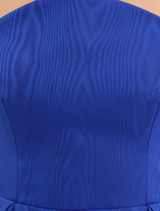 Ultramarine blue Teles embellished midi dress featuring intricate detailing and a flattering silhouette.