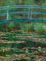 A travel blanket featuring a serene Japanese footbridge surrounded by lush greenery and tranquil water.