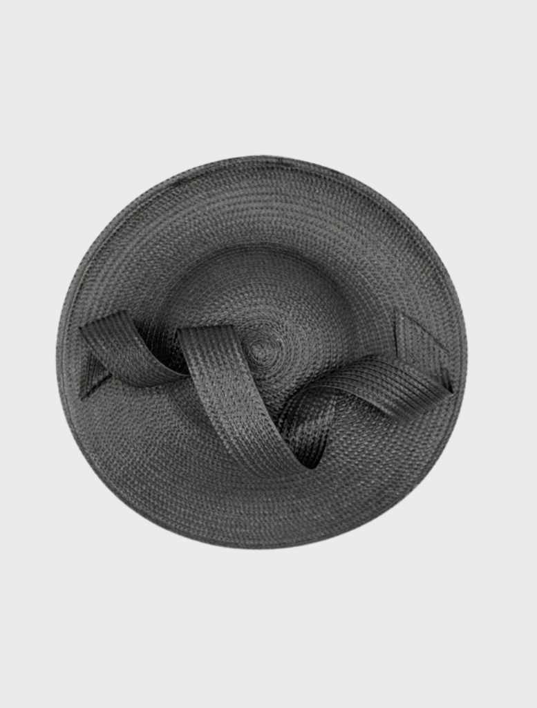 Chic black fascinator adorned with feathers and netting, designed to add sophistication to formal attire or events.