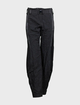 Black pepper trousers with a sleek design, featuring a modern fit and stylish detailing for versatile wear.