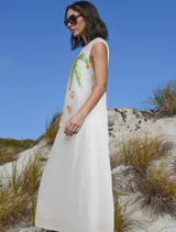 White Trump Card Dress featuring a sleek design, perfect for formal occasions and stylish events.