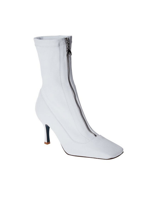 Bianco Heeled Boot - White