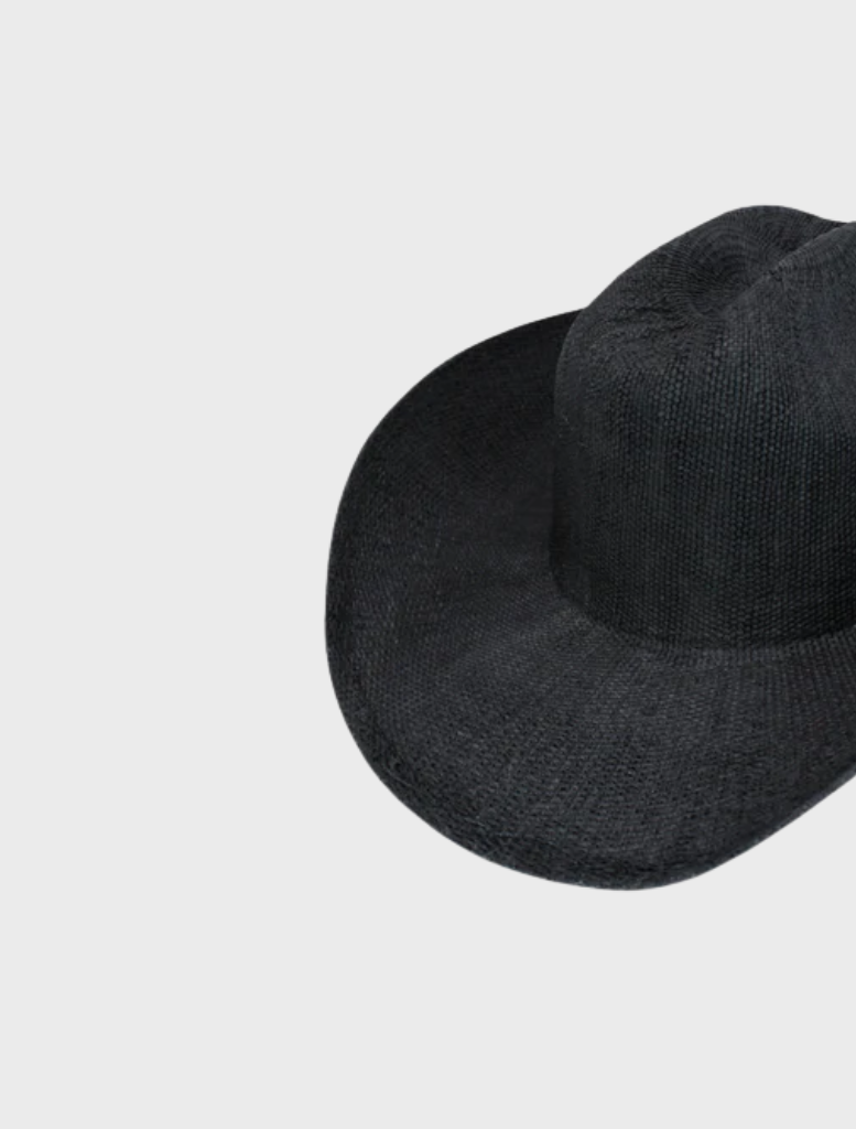 Black fedora by Addison Racewear, showcasing a refined design suitable for both racing and everyday use.