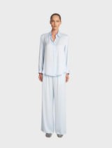Soft shirt in a cool glacier hue, crafted for comfort with a laid-back design, great for casual settings.