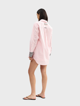 A whimsical Buddy Shirt with a fairy stripe motif, featuring a mix of light colors for a fun and stylish outfit.