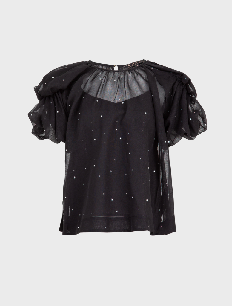 A fashionable black top 