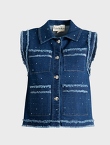  A denim vest  for wmen