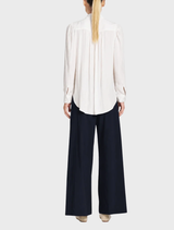 Lightweight Microprene Zip Suit Pant in French Navy, designed for comfort and style, suitable for various occasions.
