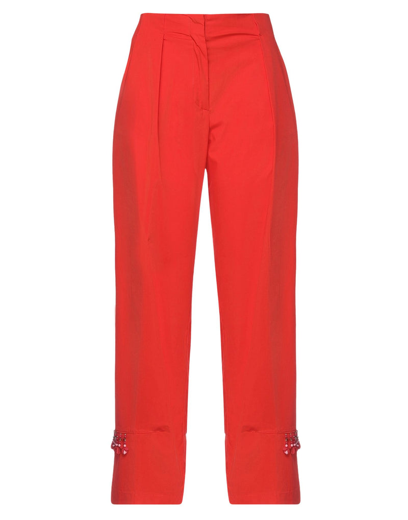 High Waist Tapered Pant - Red Jewel