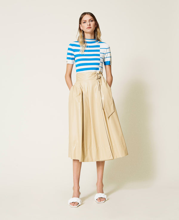 Twinset - Leather Midi Skirt